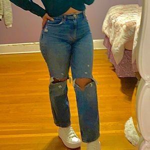 Abercrombie and Fitch 90s Straight Ultra High Rise Jeans